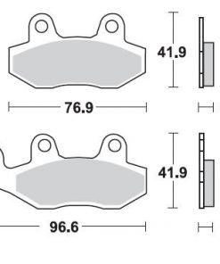 רפידה קדמי שמ' YFZ450R