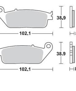 רפידות קד' VERSYS300/Z650 , FORZA350 20-21