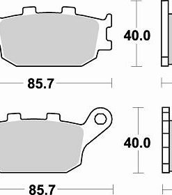 רפידה אחורית MT07/09/VERSYS1000/GSX750