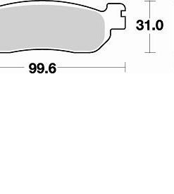 רפידה אחורית YAMAHA XMAX/XCITY 250