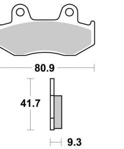 רפידה אחורית MAXSYM400/600/500
