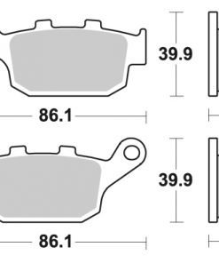 רפידה אחורית Z900/Z650/VERSYS650/CB500