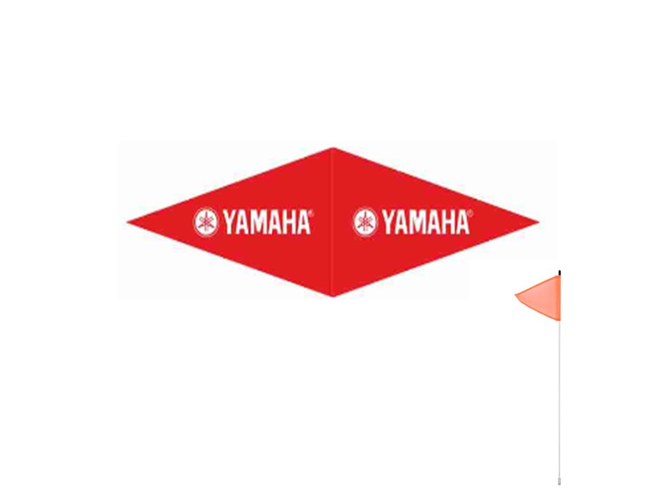קיט דגלון YAMAHA אדום כיתוב לבן