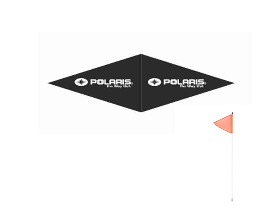 קיט דגלון POLARIS שחור כיתוב לבן