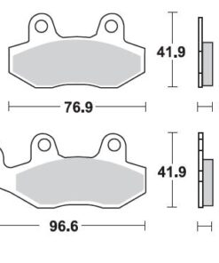 רפידה קדמי שמ' YFZ450R