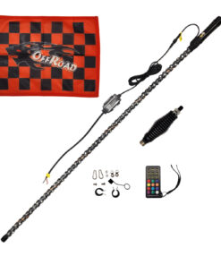 דגל לד+תושבת קפיץ גדולה UTV