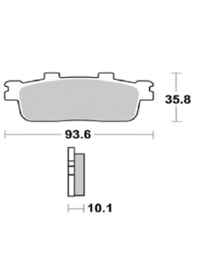 רפידות בלם אחורי סמי מטאליות