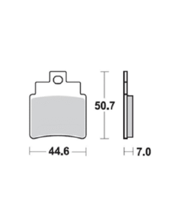 רפידות בלם קדמי סמי מטאליות