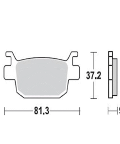 רפידות בלם אחורי סמי מטאליות