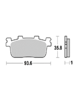 רפידות בלם אחורי סמי מטאליות